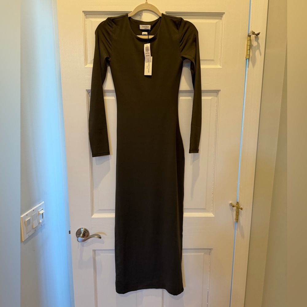 NWT Aritzia Contour Crew Longsleeve Maxi Dress - Picture 5 of 7